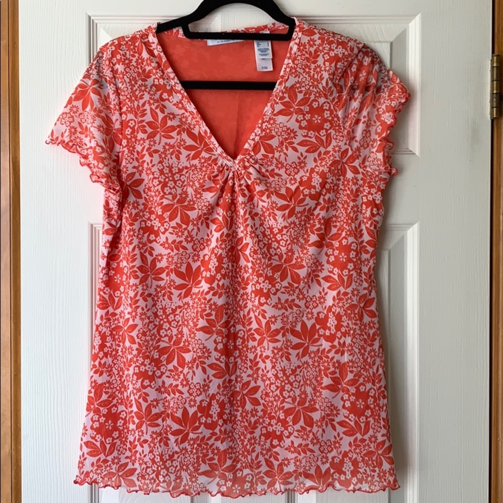 Sheer blouse with liner